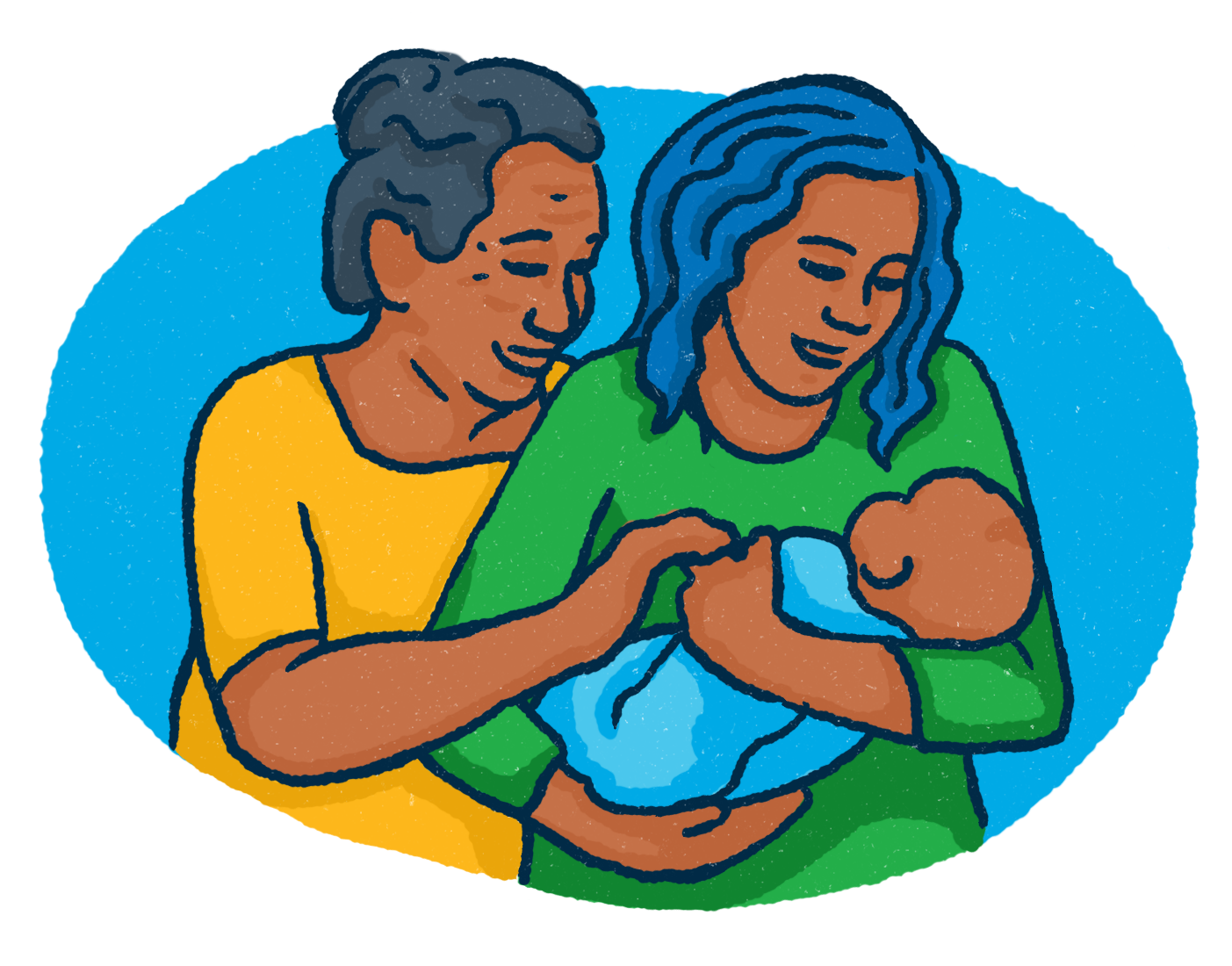parent helping child clipart thinking