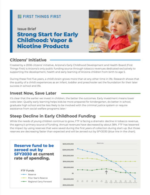 Strong Start for Early Childhood: Vapor & Nicotine Products